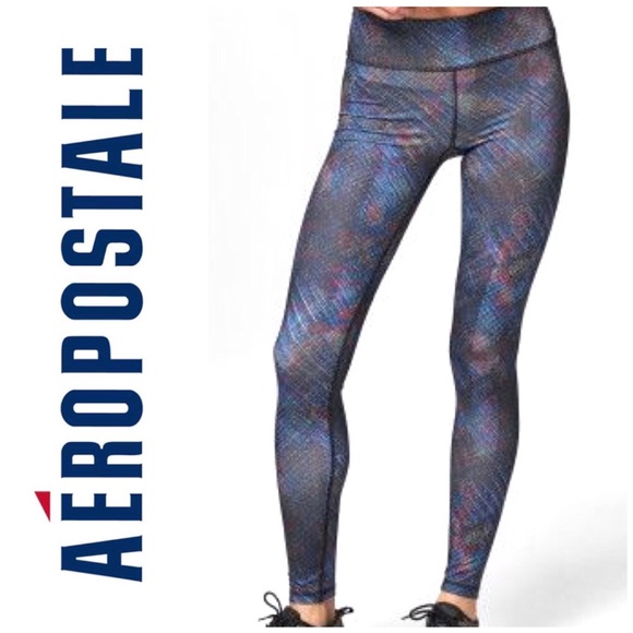 Aero Blu Crosshatch Leggings 